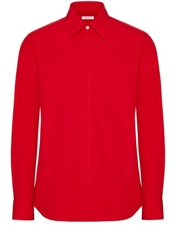 Valentino Garavani - heavy cotton poplin shirt - men - Cotton - 40 - Red