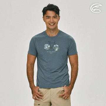 ADISI 男親膚空氣柔感快乾圓領上衣AL2311019 (M-2XL)｜仿棉感 吸濕排汗 快乾 速乾 機能 排汗衣