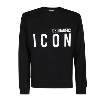 Dsquared2 - Black And White Cotton Sweatshirt