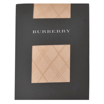BURBERRY 巴寶莉  經典品牌斜菱格紋閃亮花紋褲襪(膚色系)