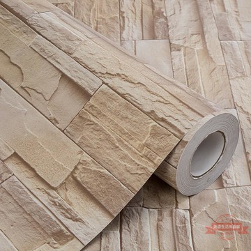 墻紙自粘背景墻網紅復古懷舊壁紙宿舍臥室溫馨裝飾防水3d立體墻貼