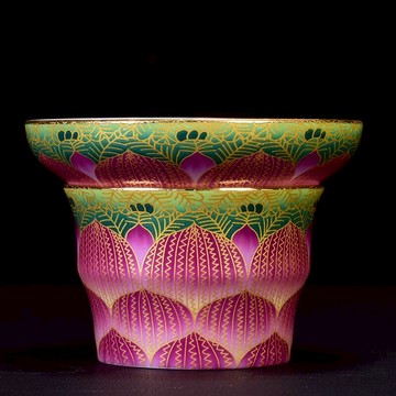 創意琺瑯彩茶漏掐金絲茶濾網功夫茶具濾茶器茶葉過濾器茶藝茶漏斗1入