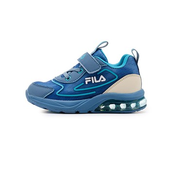 FILA KIDS 中童氣墊慢跑運動鞋-藍 2-J827Z-361