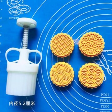 50/63/75/83/100/125克傳統小花邊線條花紋加厚綠豆冰糕月餅模具