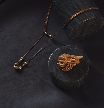 珍珠擺墜 黃銅雙層項鍊