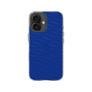 iPhone 16 Clear Case（相機按鈕） 透明 - Ocean Collection: Let's Sea 海洋系列：一路向海 - 海波交響（月光海）