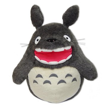 真愛日本 宮崎駿 吉卜力 龍貓 totoro 經典絨毛娃 LL 大龍貓露齒吠叫 娃娃 絨毛娃 大龍貓 大娃娃 4974475635233