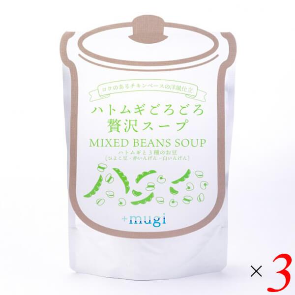 スープ レトルト 豆 ハトムギごろごろ贅沢スープ 3種の豆スープ 180g 3個セット