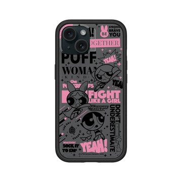 iPhone 15 Mod NX 黑 - The Powerpuff Girls 飛天小女警 - 女孩的力量海報款