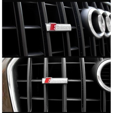 AUDI Sline 字標 水箱罩標 側標 方向盤標 車標 中網標 A1 A3 A4 A5 A6 Q2 Q3 Q5 Q7