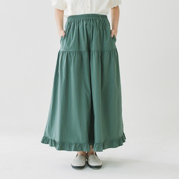 荷葉花邊半裙 綠F