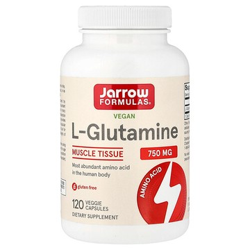 Jarrow Formulas, L-谷氨醯胺，750 毫克，120 粒素食膠囊