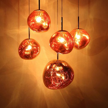 【威森家居】北歐 玻璃熔岩吊燈 現貨實木鐵藝工業風現代簡約復古吸頂燈壁燈大廳客廳臥室燈具LED檯燈設計師 L171176