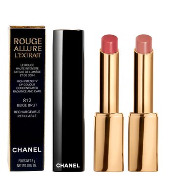 CHANEL香奈兒超炫耀精萃唇膏2g任選1入-812全裸粉色/818玫瑰暖粉(國際航空版)