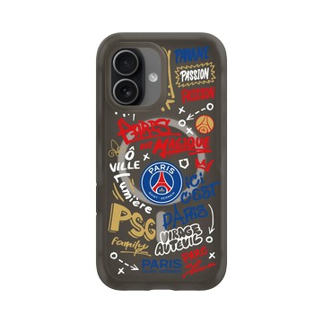 iPhone 17 AirX 本質黑 - PSG - Paris Saint-Germain - 塗鴉風