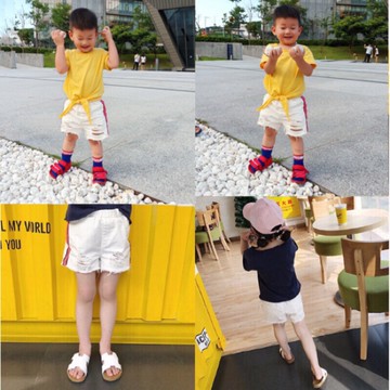 【BabyBear】現貨 童裝 兒童褲子 兒童短褲 兒童休閒褲 兒童運動褲 寶寶 PL0019