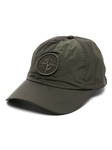 Stone Island - Compass logo-embroidered drawstring cap - men - Polyamide/Polyester - XL - Green