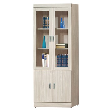 文創集 歐斯2.7尺四門收納櫃/書櫃(二色可選)-80x39x197cm免組