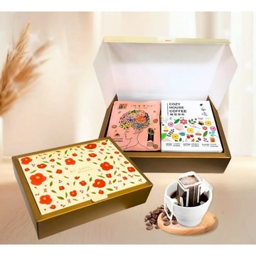 【花財禮盒】咖啡禮盒 (10入) 過年禮盒．企業送禮．員工禮盒．伴手禮｜暖窩咖啡