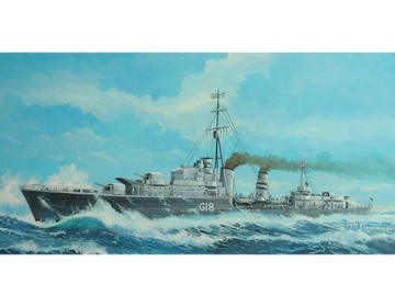 【JZHOBBY】小號手 05759 1/700 加拿大 休倫號驅逐艦 1944年