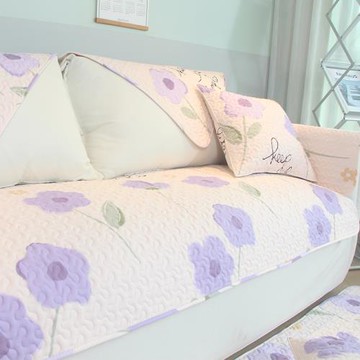 全棉沙發墊四季通用防滑布藝簡約純棉沙發套罩現代蓋布靠背巾座墊