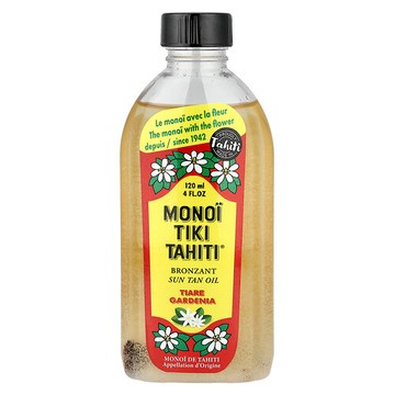 Monoi Tiare Tahiti, 陽光美黑霜含抗曬，SPF 3，4 盎司（120 毫升）