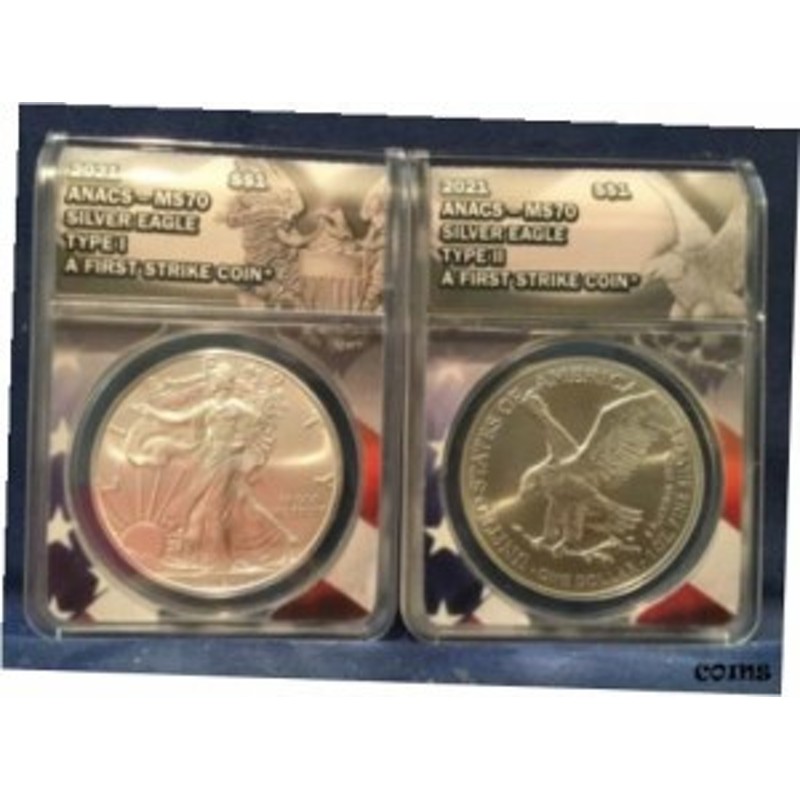 品質保証書付】 アンティークコイン NGC PCGS 2021 Silver Eagle TYPE