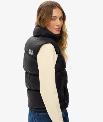 Superdry Women's Tech Padded Gilet Black Size: 10
