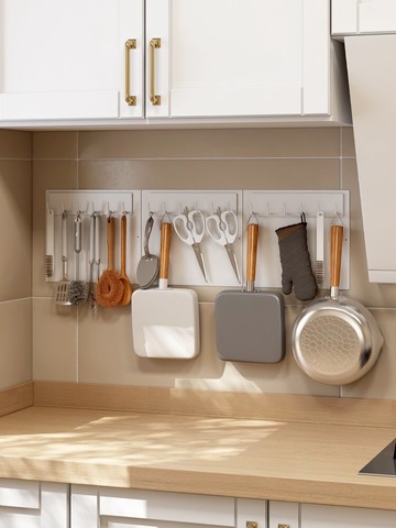 御仕家磁吸免打孔鍋具掛鉤 廚房置物廚具鏟勺掛架放鍋鏟收納架子