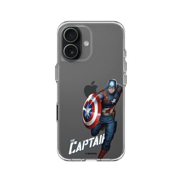 iPhone 17 Clear Case（相機按鈕） 透明 - 迪士尼-漫威 Marvel - 美國隊長-準備任務