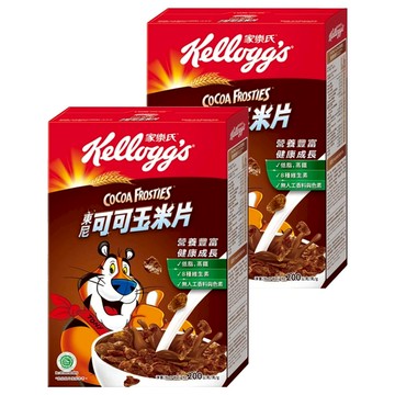 家樂氏 東尼可可玉米片，營養豐富 健康成長，低脂高鐵，含4種維生素  200g  2盒