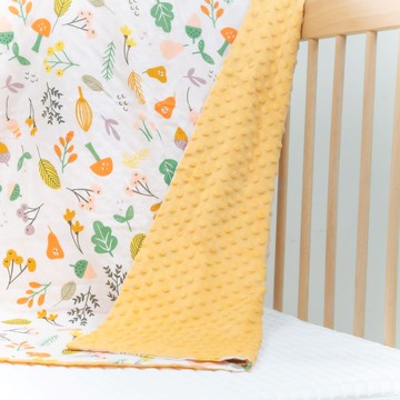 PAMABE - 涼感荳荳寶貝毯-秋色落葉-75*110cm