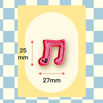 燙布貼 | 音符 ( 粉紅 )