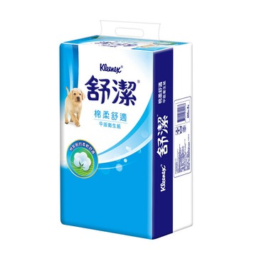 舒潔 棉柔舒適平版衛生紙(300抽X6包X8串/箱)