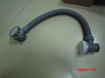 【麗室衛浴】M-031-4 三合一浴缸用圓形按壓式落水頭含溢水口及 給水口