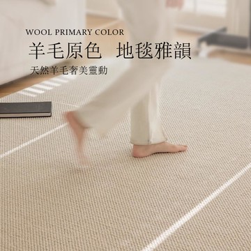 新西蘭羊毛地毯奶油風輕奢高級大顆粒客廳臥室沙發茶幾床邊毯[DD190109]