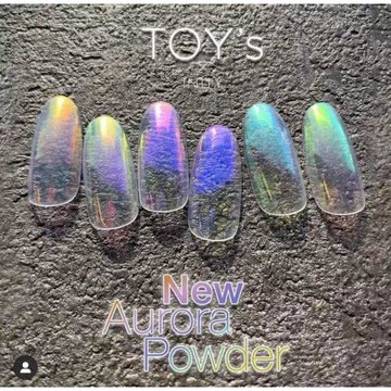 日本Toys inity魔鏡粉月光極光鏡面粉Aurora Powder 6色美甲飾品