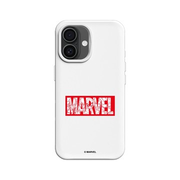 iPhone 16 SolidX 白 - 迪士尼-漫威 Marvel - 漫威Logo-紅色標誌