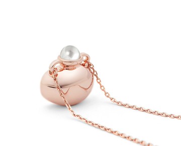 個性化刻字水瓶項鍊 淡水珍珠花瓶吊墜 925純銀安芙蘭花瓶鎖骨鍊