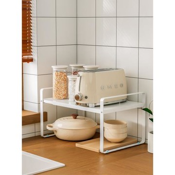 伸縮廚房置物架臺面分層架櫥柜架桌面鍋架柜內收納神器隔板儲物架