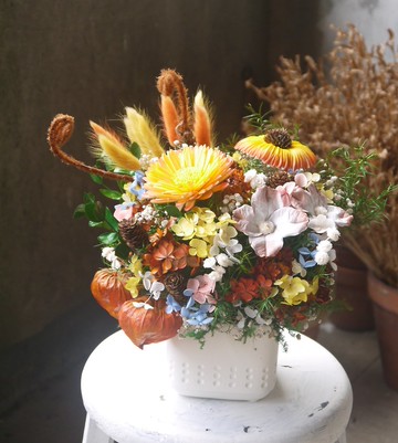 春暖花開 II.晴天色系.開幕生日乾燥花首選.