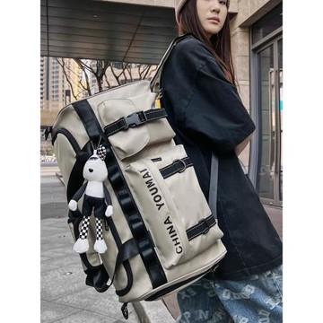 短途旅行包女輕便大容量手提行李包雙肩包運動健身包男旅游行李袋