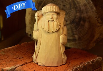 木製人偶手工雕刻俄羅斯聖誕老人