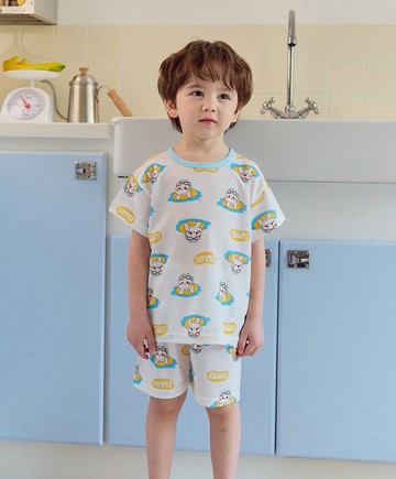 小恐龍游泳去-【寬鬆】空氣衣短袖童裝-K64205