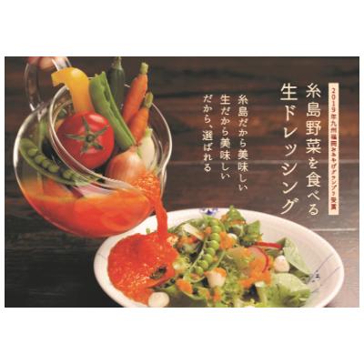 ふるさと納税 糸島市 糸島野菜を食べる生ドレッシング定番3本セット