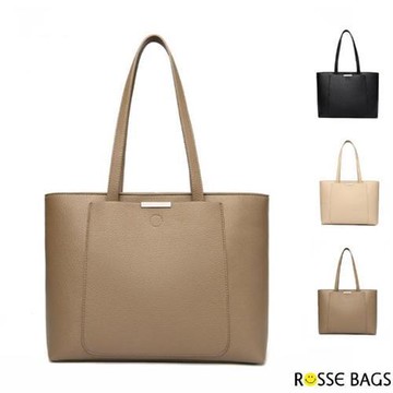 【Rosse Bags】潮流女士外出安心大容量通勤托特包(現+預  黑色／米色／卡其色)