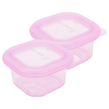 partita 帕緹塔 全矽膠輔食盒  180ml  粉色  2個