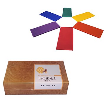 山仁 天然蜜蠟土 艷彩A 6色組  1盒