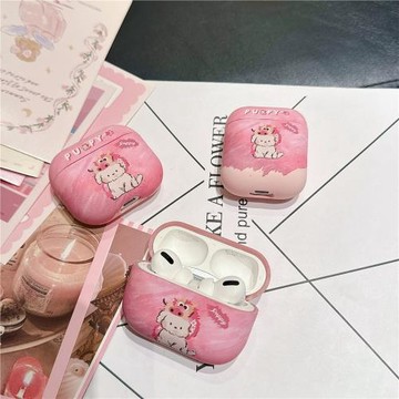 適用AirPods1/2/3/4蘋果AirPods Pro2狗狗無線藍牙耳機套保護殼