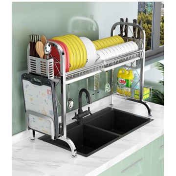 洗碗布瀝濾水碗筷掛架子多功能不銹鋼廚房水槽置物架用品調料神器
